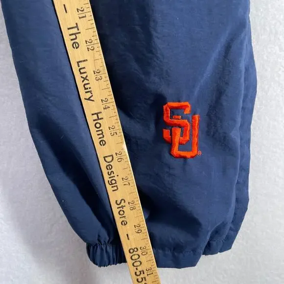 SYRACUSE UNIVERSITY Pants Mens S NIKE Orangemen NY Windbreaker Mesh Lined Blue - Picture 12 of 13